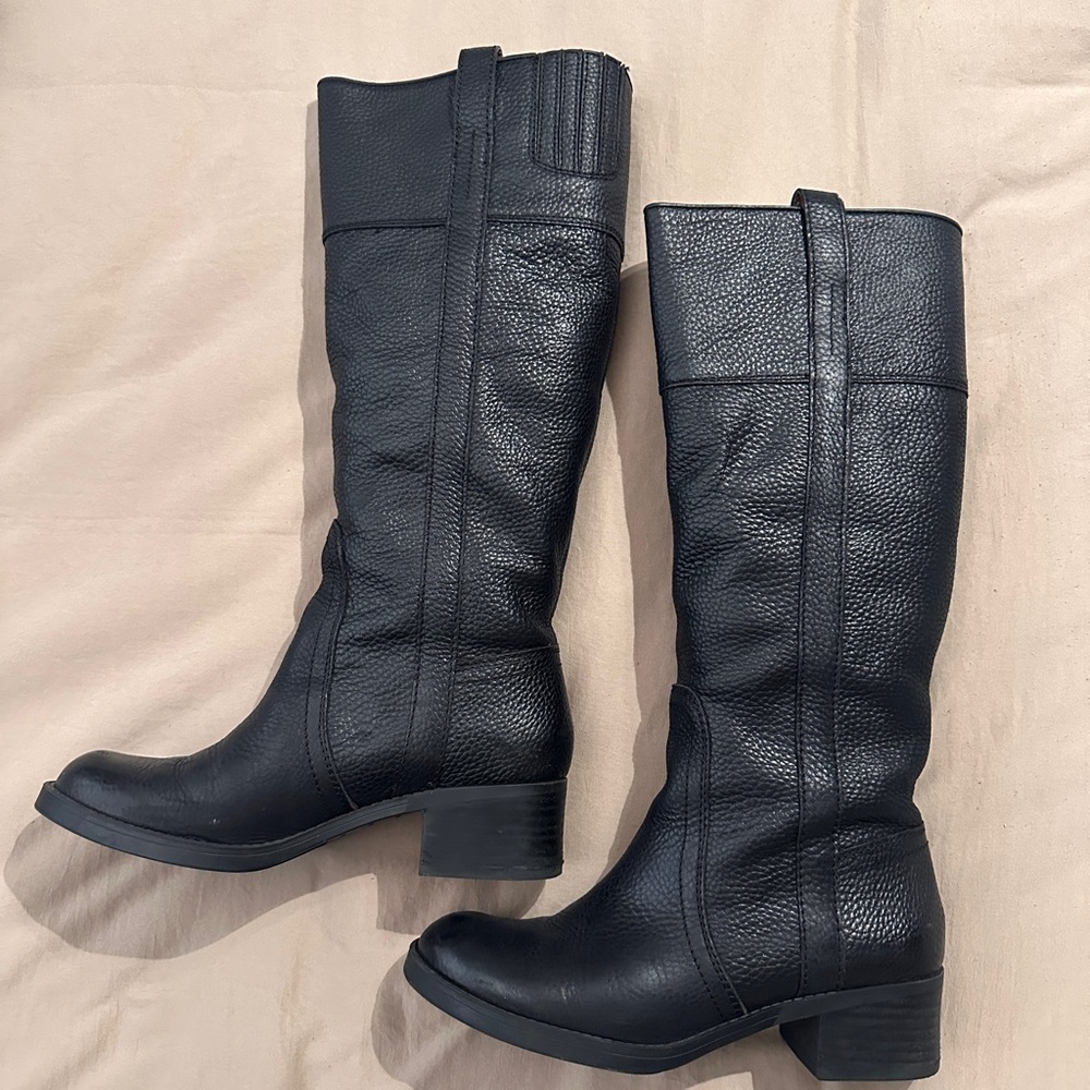 Lucky Brand Leather Knee-High Boots